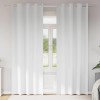 VidaXL Perdele cu perdele 2 pcs Alb pur 245x140cm Poliester 4107386