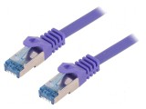 Cablu patch S/FTP 6a 2m LSZH violet 27AWG, Logilink