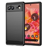 Husa Google Pixel 6 Silicon Carbon Negru
