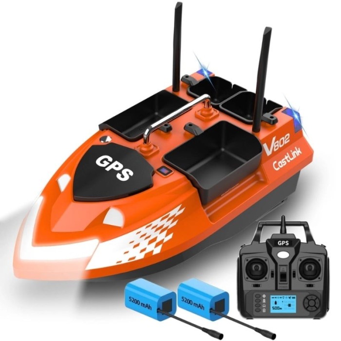 Barca Plantat, Nadit si Momit iUni V802 PRO, GPS, 2 Baterii 5200mAh, 4 cuve, 3kg, 500m, 15km/h, Telecomanda 2.4GHz