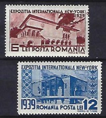 Romania 1939 - Lp 129 - Expozitia Internationala New York - serie - MNH***