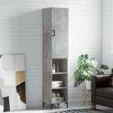 vidaXL Dulap &icirc;nalt, gri beton, 34,5x34x180 cm, lemn prelucrat