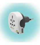 Adaptor calatorii World to Switzerland +USB AUSTRALIA CHINA IT UK CH BRAZIL USA EURO Q2 1.100210, Generic