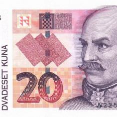 CROATIA █ bancnota █ 20 Kuna █ 2012 █ P-39b █ UNC █ necirculate