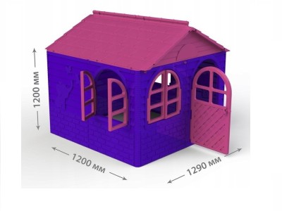 Casuta de joaca MyKids 02550/1 Pink/Violet - Mid GreatGoods Plaything foto