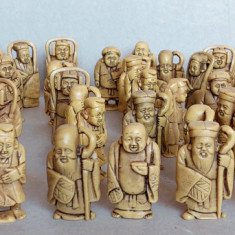 MEGA lot de 52 figurine din China Antica, miniaturi turnate, produse in Franta