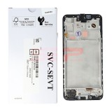 LCD+Touchscreen cu Rama Samsung Galaxy A16 5G / A166 BLACK Original Service Pack