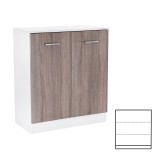Cumpara ieftin Comodă Miami cu 2 uși 80x92 cm stejar York-alb