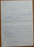 Manuscris olograf Geo Bogza , Printul , 6 foi , 10 pagini , 1980