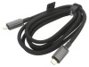 Cablu USB-C negru de 1,5m textil, Baseus