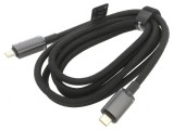 Cablu USB-C negru de 1,5m textil, Baseus