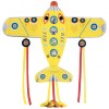 Zmeu Avion Uriaș Djeco Maxi Plane, 122cm, +5 ani, Fir 40m, Jucărie V&acirc;nt, Exterior, Copii