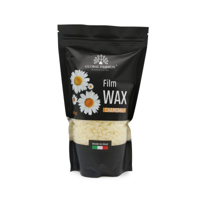 Ceară pentru epilare Film Wax, Global Fashion, 450 g, Mușețel foto