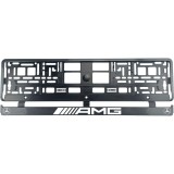 Set 2 bucati, suport numar inmatriculare Carbon, Mercedes