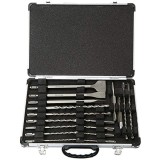 Makita D-42444 - Set SDS-Plus 12 burghie 5 dalti cutie metal