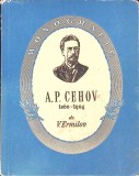 A.P. Cehov 1860-1904 - V. Ermilov, 1954, Cartea Rusa, Biografii, 362 Pagini