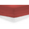 Cearceaf de pat cu elastic rosu dimensiune 180x200 cm 100% bumbac