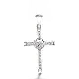 Cumpara ieftin Pandantiv argint 925, JW1298, model cruce, placat cu rodiu