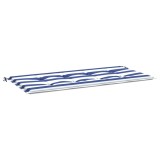 Cumpara ieftin Perna de banca dungi albastre si albe 100x50x3 cm textil oxford