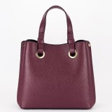 Geanta burgundy medie din piele naturala 8916 129