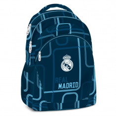 Ghiozdan Ergonomic Scoala FC Real Madrid Future cu 3 compartimente 47 cm foto