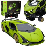 MASINUTA CONSTRUIBILA CU TELECOMANDA LAMBORGHINI SIAN FKP 37 SCARA 1 LA 18