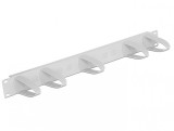 Organizator de cabluri 19&quot;/1U cu inele orizontale/verticale universal gri, Delock 43346