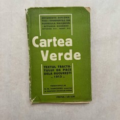 Cartea verde - Textul tractatului de pace de la Bucuresti - 1913