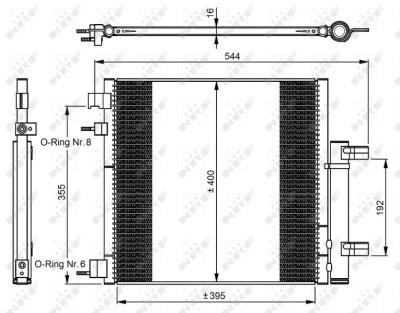 NRF 350048 EASY FIT Condensator, climatizare foto