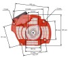 Demaror drujba Husqvarna 445, 450