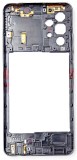 Carcasa Mijloc Samsung Galaxy A32 4G A325 Negru Originala cu Butoane Laterale
