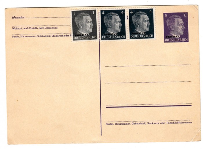 D11 - Carte postala - straina - Germania - timbrata Hitler dar necirculata