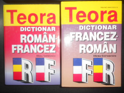 Elena Gorunescu - Dictionar Roman-Francez / Francez-Roman 2 volume (2007) foto