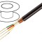 Cablu Microfon Negru OFC 2x0,22mm2 -15&divide;70&deg;C