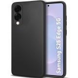 BestCase&reg; Husa Slim Silicon pentru Samsung Galaxy S25 Edge, Negru mat