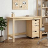 Cumpara ieftin Set birou si cabinet mobil MOSS 2 buc. Maro
