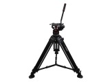 Trepied video Manfrotto MVTTWINMA + cap fluid MVH612AH m&acirc;ner husă