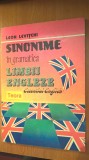 Cumpara ieftin Leon Levitchi - Sinonime in gramatica limbii engleze (Editura Teora, 1994)