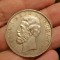 Romania - 5 lei 1883 argint, stare aUNC++, varianta Kullrich pe 6.5 mm, rara!