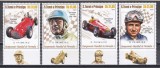 Sao Tome si Principe 2020 - A 70-a aniversare a primului Campionat Mondial de Formula 1, Serie cu Tapsuri cu perforații doar pe 2 laturi, MNH