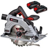 Einhell TE-CS 18/190 Li BL SE PXC + Twinpack CB - Fierastrau circular 190x20 mm + Set 2 acumulatori Li-Ion 18 V 2.5 Ah
