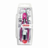 Compas My.Pen cu sistem setare rapida roz/turcoaz, Herlitz