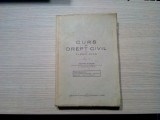 CURS DE DREPT CIVIL - Vol. IV - Despre Bunuri - Florin Sion - 1940, 458 p., Alta editura