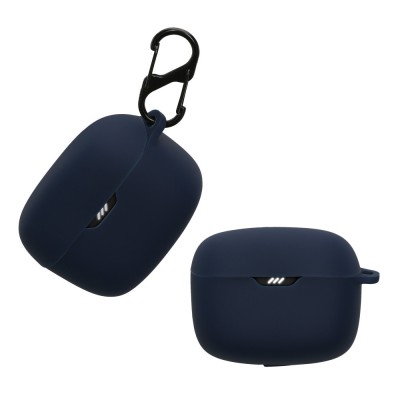 Husa Casti Kwmobile pentru JBL Tune Buds, Albastru inchis, Silicon, KWM0000209U004C foto