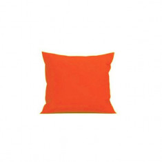 Perna decorativa patrata, 40x40 cm, pentru canapele, plina cu Puf Mania Relax, culoare orange