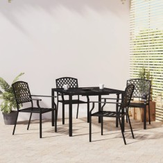 vidaXL Set de masa pentru gradina, 5 piese, antracit, o?el foto