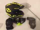 Casca Moto Enduro ATV + Ochelari, Manusi, Cagula - Protectie ECE, Interior Detasabil, Ventilație Buna, ABS, Diverse Marimi
