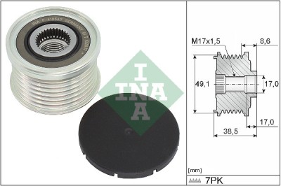 INA 535 0344 10 Sistem roata libera, generator foto
