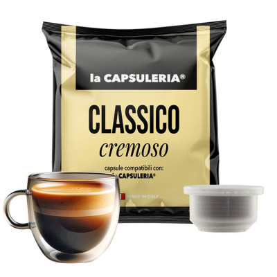 Cafea Classico Cremoso, 100 capsule compatibile Capsuleria, La Capsuleria foto