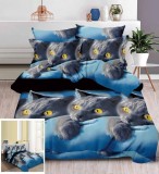 Lenjerie Pat Bumbac 3D, 4 Piese, Diverse Culori si Dimensiuni (160x200, 180x200, 200x200), Clasy/Heinner/Vanora